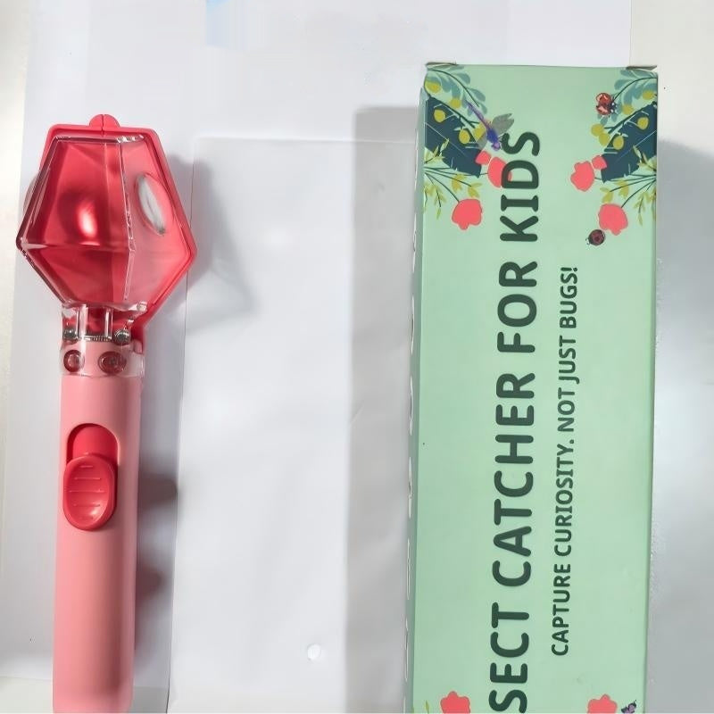 Portable bug catcher with push release mechanism