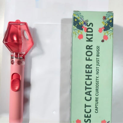 Portable bug catcher with push release mechanism